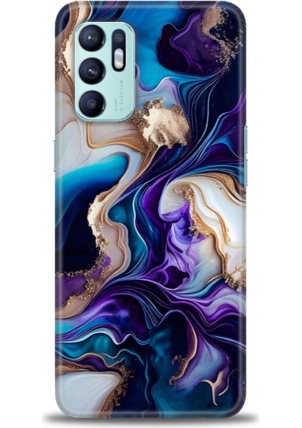 Oppo Reno 6 Ile Uyumlu Hd Baskılı Silikon (Ortasertlikte) Kılıf - 401