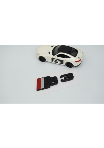 S3 Siyah Gri Kırmızı Bagaj Logo Audi Ile Uyumlu