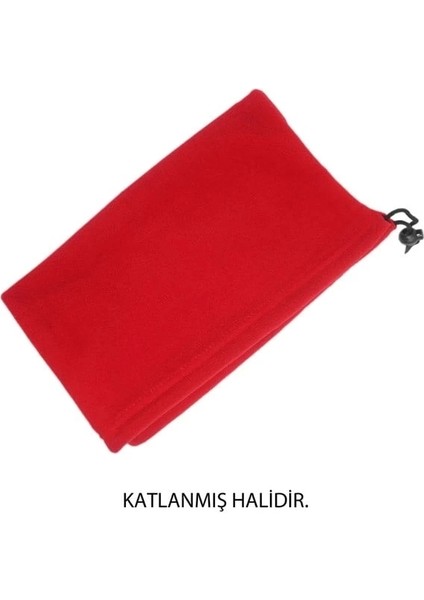 Yeni Sezon Unisex Sonbahar ve Kış Için Polar Boyunluk Kırmızı indirimleri