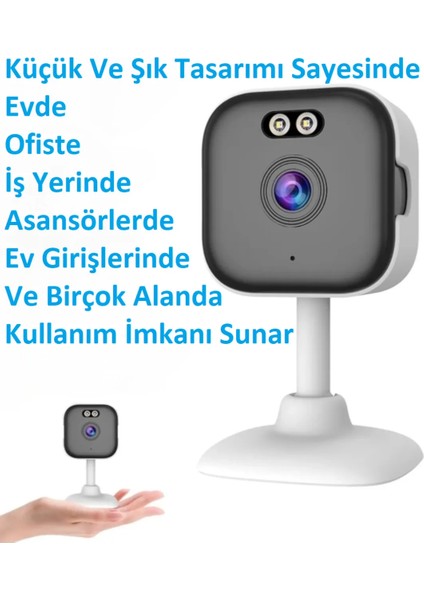 2k Iç Mekan Wifi Kamera Gece Görüş-Ses-Insan Algılama