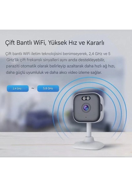 2k Iç Mekan Wifi Kamera Gece Görüş-Ses-Insan Algılama