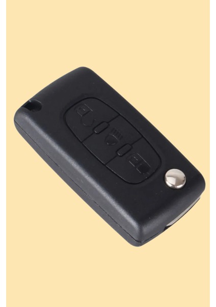 Peugeot Partner 207 208 308 407 508 3 Tuşlu Kumanda Anahtar Kabı