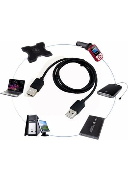 60CM - USB 2.0 Erkek Erkek Kablo - Iki Ucu USB Kısa Kablo modelleri