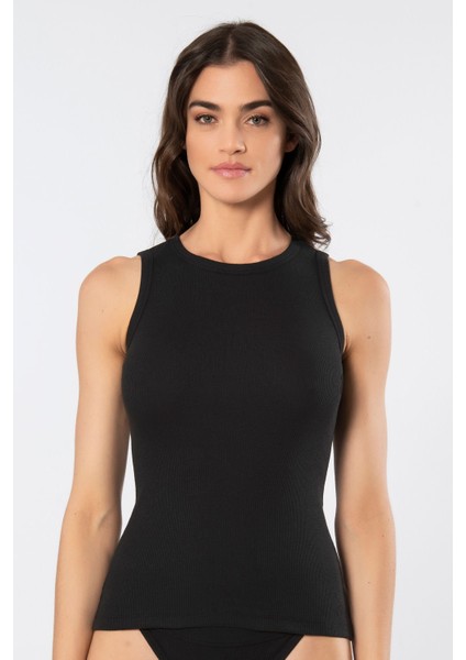 Kadın Kalın Askılı Ribana Atlet 3407/SİYAH fiyatları