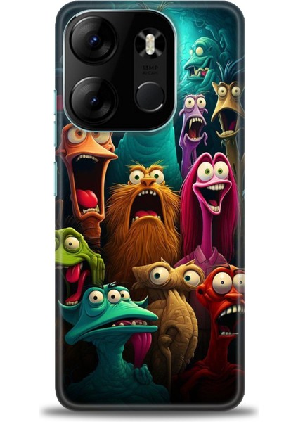 Tecno Spark Go 2023 Ile Uyumlu Hd Baskılı Silikon (Ortasertlikte) Kılıf - 968