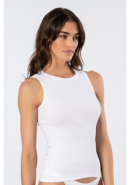 Kadın Kalın Askılı Ribana Atlet 3407/BEYAZ fiyatları