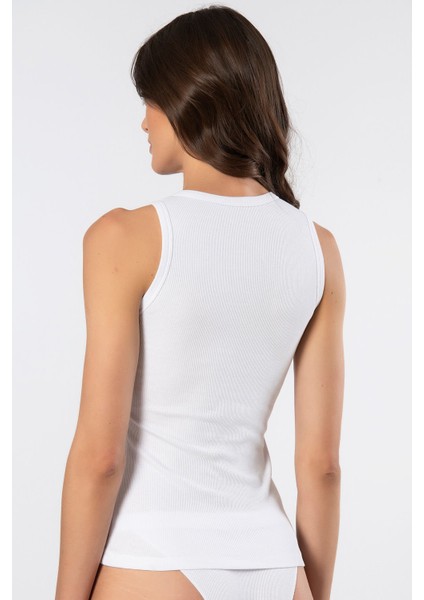 Kadın Kalın Askılı Ribana Atlet 3407/BEYAZ modelleri