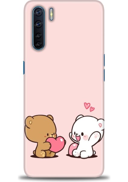 Oppo Reno 3 Ile Uyumlu Hd Baskılı Silikon (Ortasertlikte) Kılıf - 395