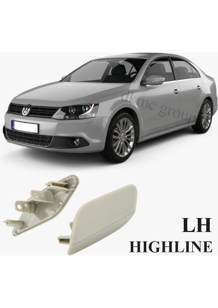JETTA ÖN TAMPON SOL FAR YIKAMA KAPAĞI ASTARLI 2011 2012 2013 2014 MODELLERE UYUMLU