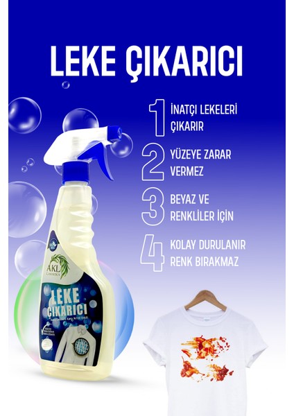 Ultra Güçlü Leke Çıkarıcı Beyaz ve Renklilerde