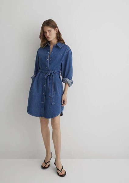 Bertina Classic Denim Indigo Mavisi Jean Elbise 1310618-89426 modelleri