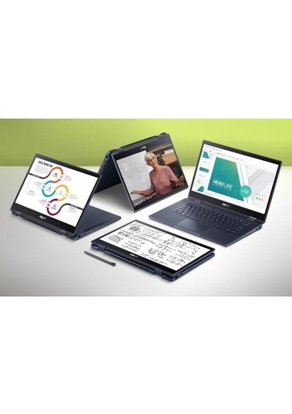 14" Dokunmatık Expertbook B3 Flıp B3402FBA-I58512B1D Core I5 1235U-24GB RAM-512GB Nvme-Fdos