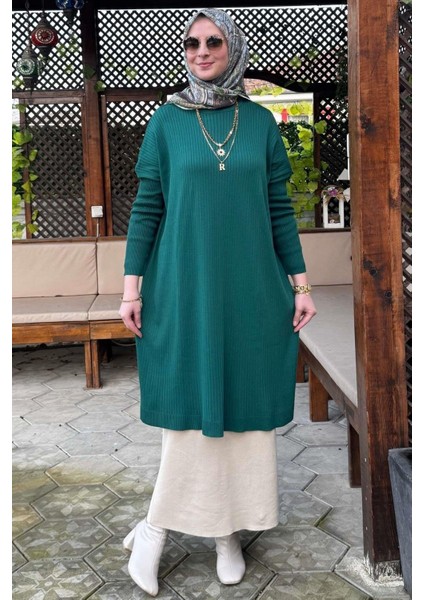 Dora Triko Tunik Zümrüt