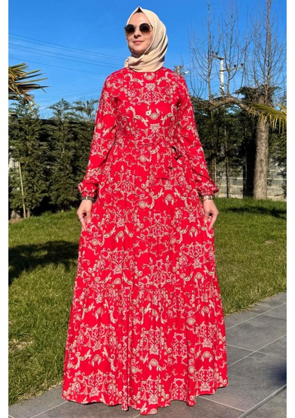 Hürrem Elbise Kırmızı
