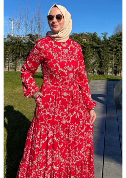 Hürrem Elbise Kırmızı