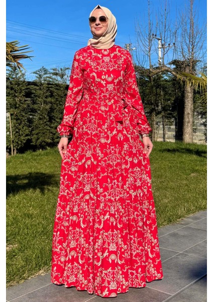 Hürrem Elbise Kırmızı