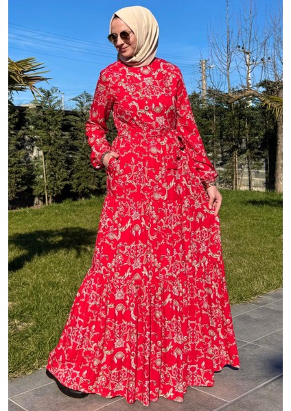 Hürrem Elbise Kırmızı