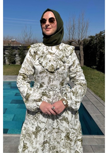 Botanik Elbise Yeşil