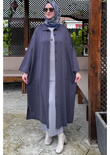 Panço Triko Hırka Antrasit