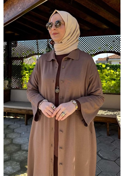 Panço Triko Hırka Sütlü Kahve