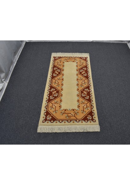 Yeni El Dokuma Modern Çiçekli Muğla Milas Yün Halı 5680