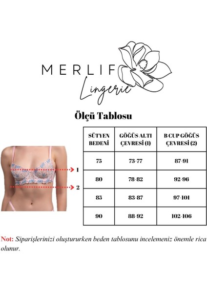 Mavi Beyaz Yasemin Çiçek Desenli Bralette Balenli Sütyen & Tanga Iç Çamaşır Takım fırsatları