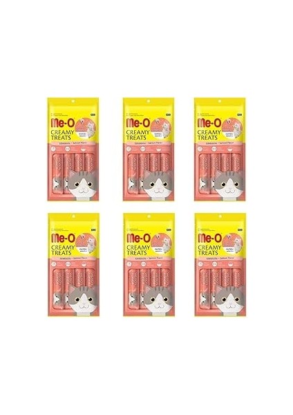 Me-O Creamy Treats Somonlu Ödül Sı 15 gr x 4 (6 Adet)