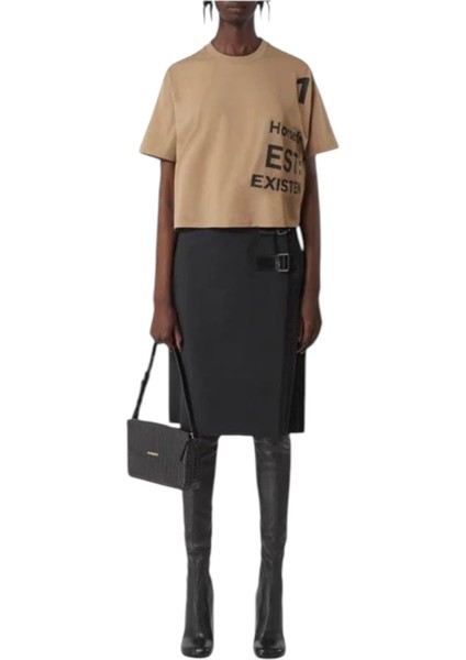 Horsefery Organik Pamuk Cropped T-Shirt