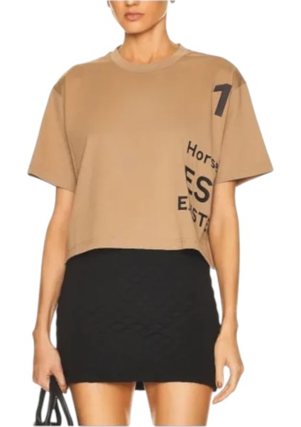 Horsefery Organik Pamuk Cropped T-Shirt fırsatları