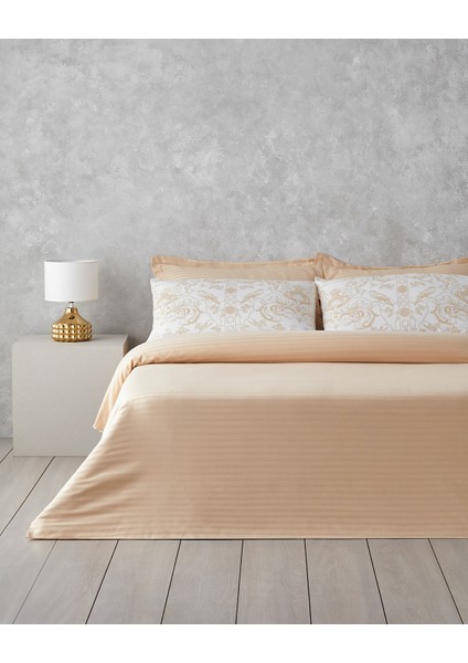 Dainty Bird Pamuk Saten Çift Kişilik Nevresim Takımı 200X220 cm Gold fiyatları