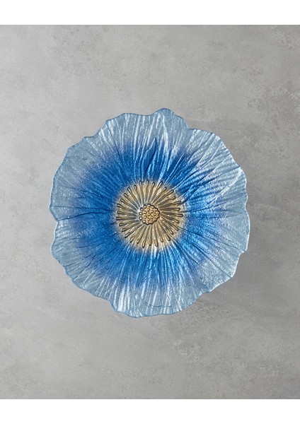 Sunflower Cam Kek Standı 28 cm Mavi