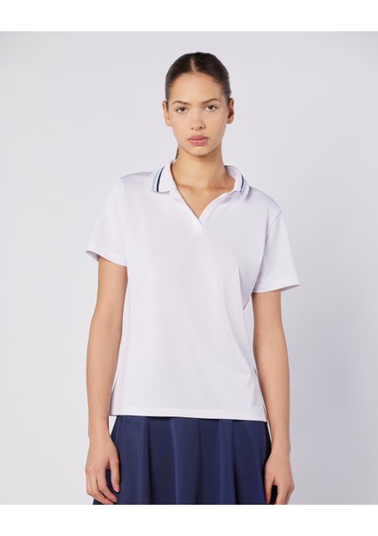 Elegance Polo Wmn Kadın Beyaz Regular Fit Polo Yaka Tişört