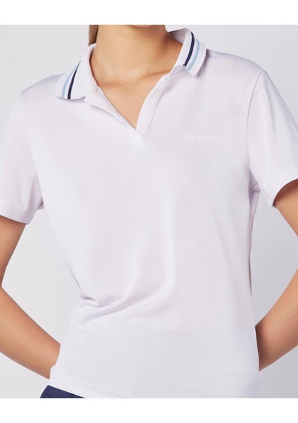 Elegance Polo Wmn Kadın Beyaz Regular Fit Polo Yaka Tişört modelleri