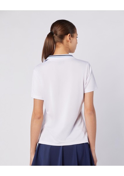 Elegance Polo Wmn Kadın Beyaz Regular Fit Polo Yaka Tişört indirimleri