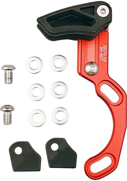 Kırmızı 03 Stili Mtb 1x Sistem Iscg 03 Iscg 05 Bb-Ekseni Post Montajlı Işlenmiş Anodize Tek Plaka Mtb Bisiklet Zincir Kılavuzu (Yurt Dışından)