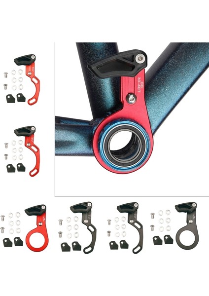 Kırmızı 03 Stili Mtb 1x Sistem Iscg 03 Iscg 05 Bb-Ekseni Post Montajlı Işlenmiş Anodize Tek Plaka Mtb Bisiklet Zincir Kılavuzu (Yurt Dışından)