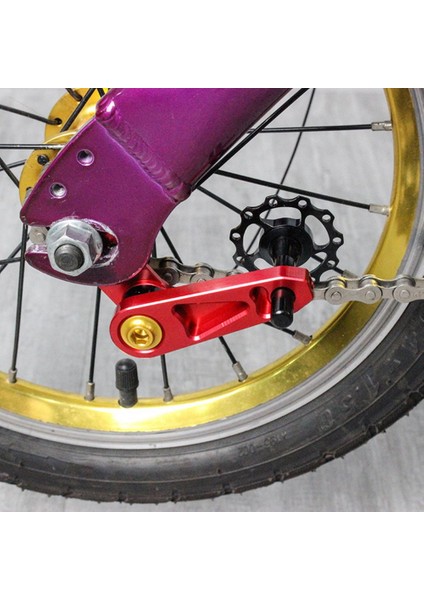 Altın Tarzı Katlanır Bisikletler Için Alüminyum Alaşım Tek Hız Zincir Gerdirici Paslanmaz Çelik Yaylı Bisiklet Arka Aktarıcı Zincir Kılavuzu (Yurt Dışından) modelleri