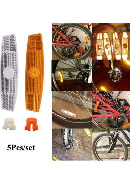 2 Adet Sarı Tarzı Bisiklet Tekerlek Jant Yansıtıcı Lamba Montaj Vintage Klipsli Tüp Yansıtıcı (Yurt Dışından) indirimleri