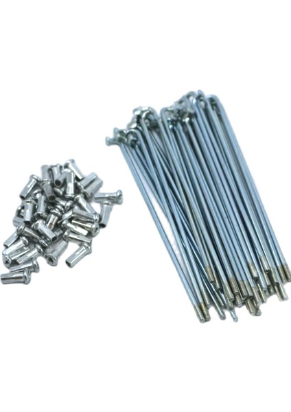 Evfitting Elektrikli Bisiklet 12G Çap Uzunluk Telli #45 Çelik + Nipel Takımı (Yurt Dışından)