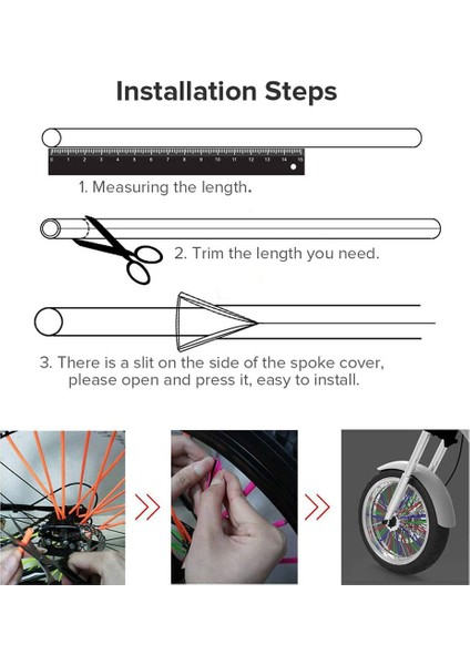 Kırmızı Stil Bisiklet Tekerlek Konuş Koruması 17CM Renkli Bisiklet Jant Kaplamaları Koruyucu Sargı Kitleri Motosiklet Bisiklet Koruması (Yurt Dışından) indirimleri