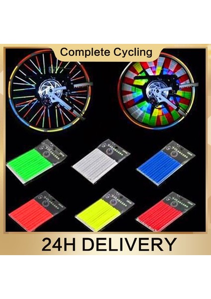 Kırmızı Stil Bisiklet Yansıtıcı Stickerlar Mtb Yol Bisikleti Gece Bisikleti Tekerlek Jant Reflektör Tüpleri Şerit Dış Mekan Bisiklet Işıkları Aksesuarları (Yurt Dışından)