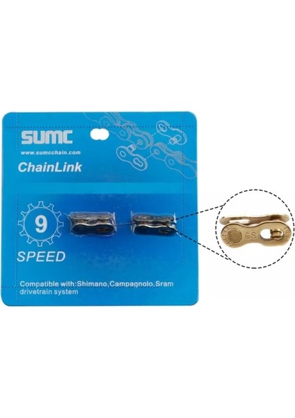 Altın 9s Stili Sumc Bisiklet Hızlı Bağlantı Zinciri 12V Mtb Zinciri 11V 10V 9V 8V Yol Dağ Bisikleti Güncel Güç Bağlantısı Hız Bisikletçilik (Yurt Dışından)