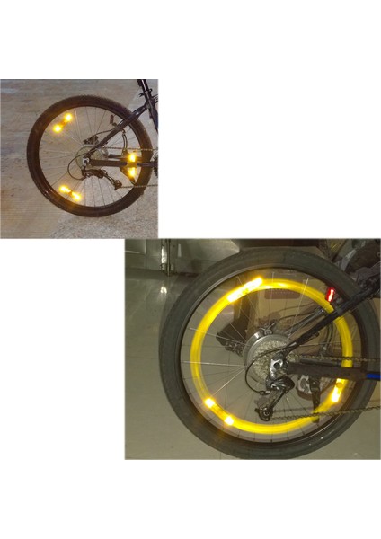 No.4 Stili Plastik Bisiklet Tekerlek Jant Reflektörü Snap-Tipi Dağ Yol Bisikletleri Güvenlik Uyarı Reflektörü (Yurt Dışından) fırsatları