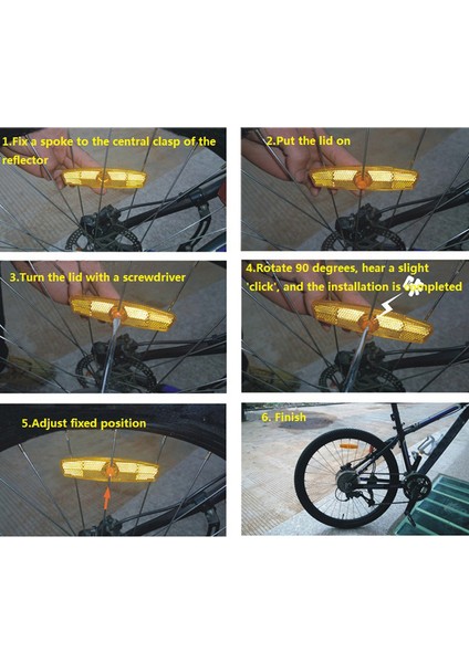 No.4 Stili Plastik Bisiklet Tekerlek Jant Reflektörü Snap-Tipi Dağ Yol Bisikletleri Güvenlik Uyarı Reflektörü (Yurt Dışından) indirimleri