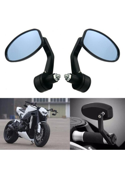 Siyah Stil Motosiklet Fren Kolu Yan Aynalar Dayanıklı Evrensel Aynalar Taşınabilir Motosiklet Yan Aynalarına Uygun (Yurt Dışından)
