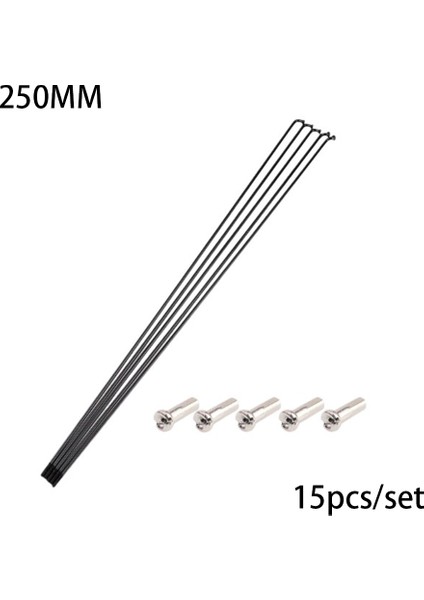 270MM Tarzı 15 Parça Çelik Teller Bisiklet Malzemeleri Yedek Parça Çeşitli Boyutlar Pratik Kurulum Yüksek Dayanıklılık Güncellenmiş Fittings (Yurt Dışından)