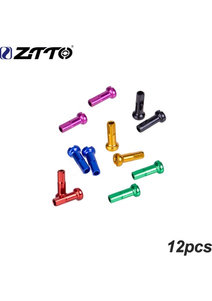 Mor 12PCS Style Ztto Bisiklet Konuş Nipel 2.0*14MM Yüksek Mukavemetli Alüminyum Alaşımlı Bisiklet Tekerlek Mili Konuş Nipel (Yurt Dışından) fırsatları