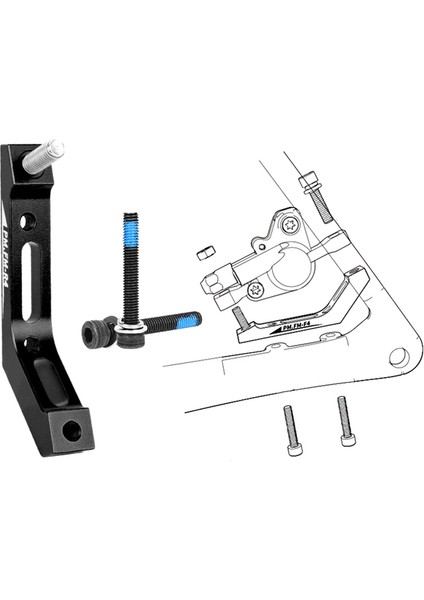 Arka 140MM Tarzı Yol Bisikleti Disk Fren-Kaliper Adaptörü Düz Montajdan Gönderi Montajına F140F160R Için Düz Montajdan Gönderi Montajına Fm'den Pm'ye (Yurt Dışından)
