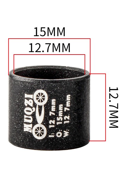 Siyah Stil Muqzı Dağ Bisikleti Şok Emicileri Paslanmaz Çelik Hind Kesesi Rulmanı Süspansiyon Rulman 15*12.7* (Yurt Dışından) modelleri