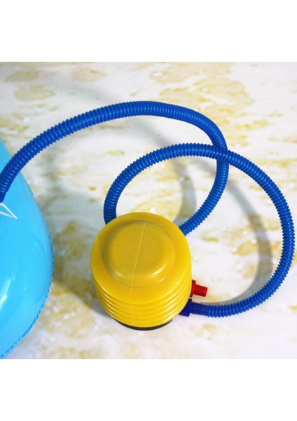 Sarı Mavi Tarzı Sporlar Için Taşınabilir Depolama 4 Inç Havalı Ayak Pompası Treadle Türü (Yurt Dışından)